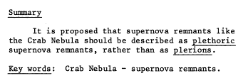 On the Naming of Crab-type Supernova Remnants On the Naming of Crab-type Supernova Remnants